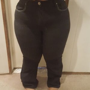 Black Boot cut Crest Jeans